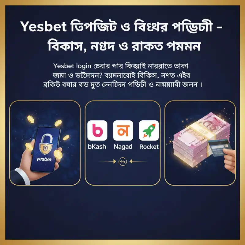 Yesbet পেমেন্ট গাইড - বিকাশ নগদ ও রকেট